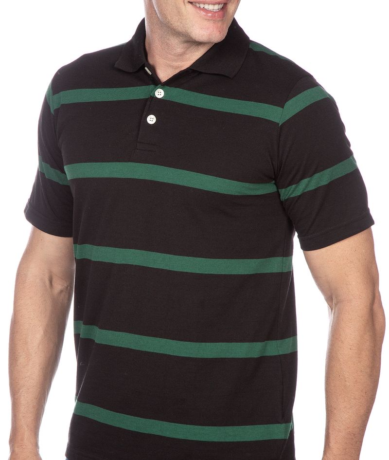 Camisa-Polo-Masculina-Preto-Listrada