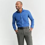 Camisa-Social-Masculina-Azul--Lisa-Com-Bolso---1