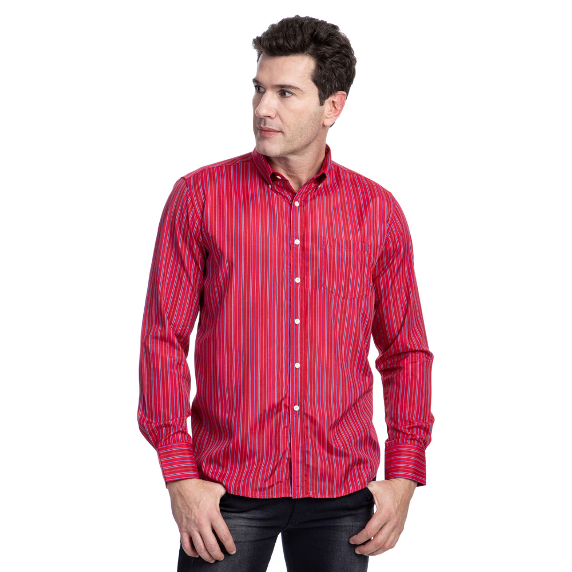 Camisa social best sale masculina colombo